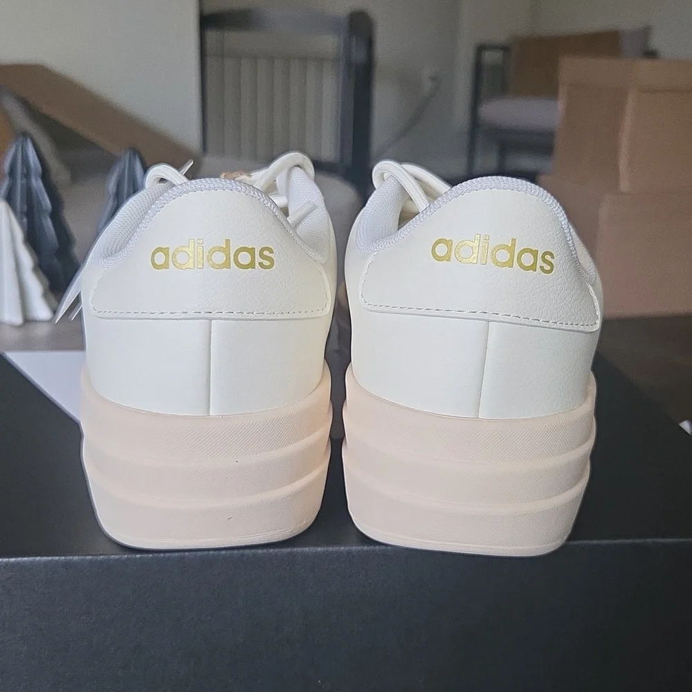 adidas Women’s Platform Sneakers in Ivory Cream